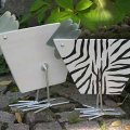 Zebra-und-Weisses-Huhn Pflaster 2